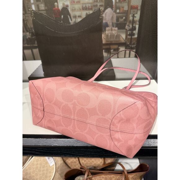 Bundle‼️COACH City Tote Bag In Signature Canvas CAL49 & Wallet CW778 - Picture 7 of 16